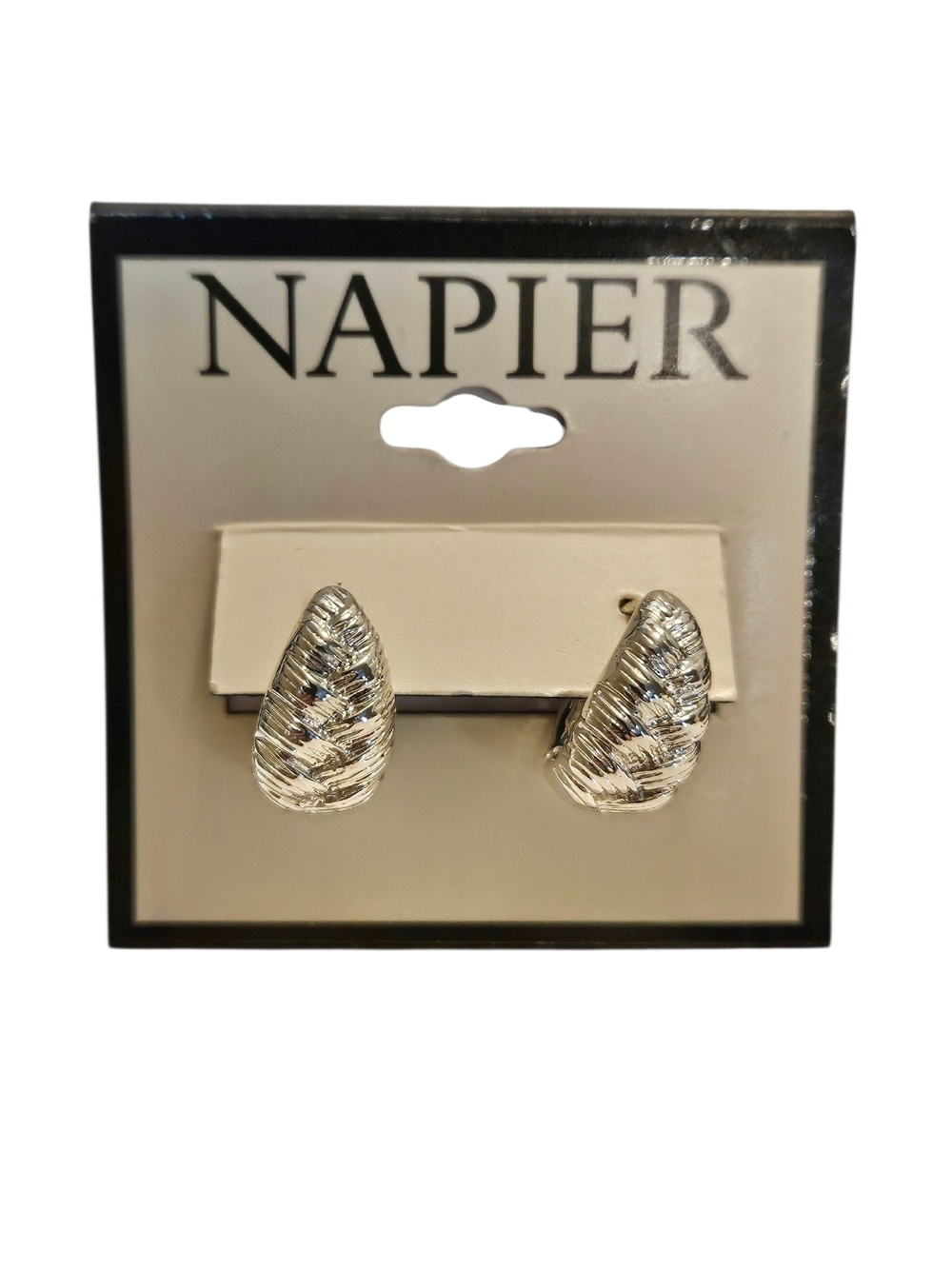 Napier Gold & Silver Tone Earring Assortment - 4 Pair Bundle - Picture 6 of 10
